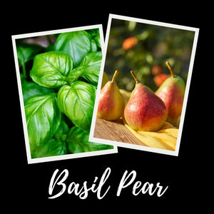 12oz Basil Pear Scented Mason Jar Soy Candle