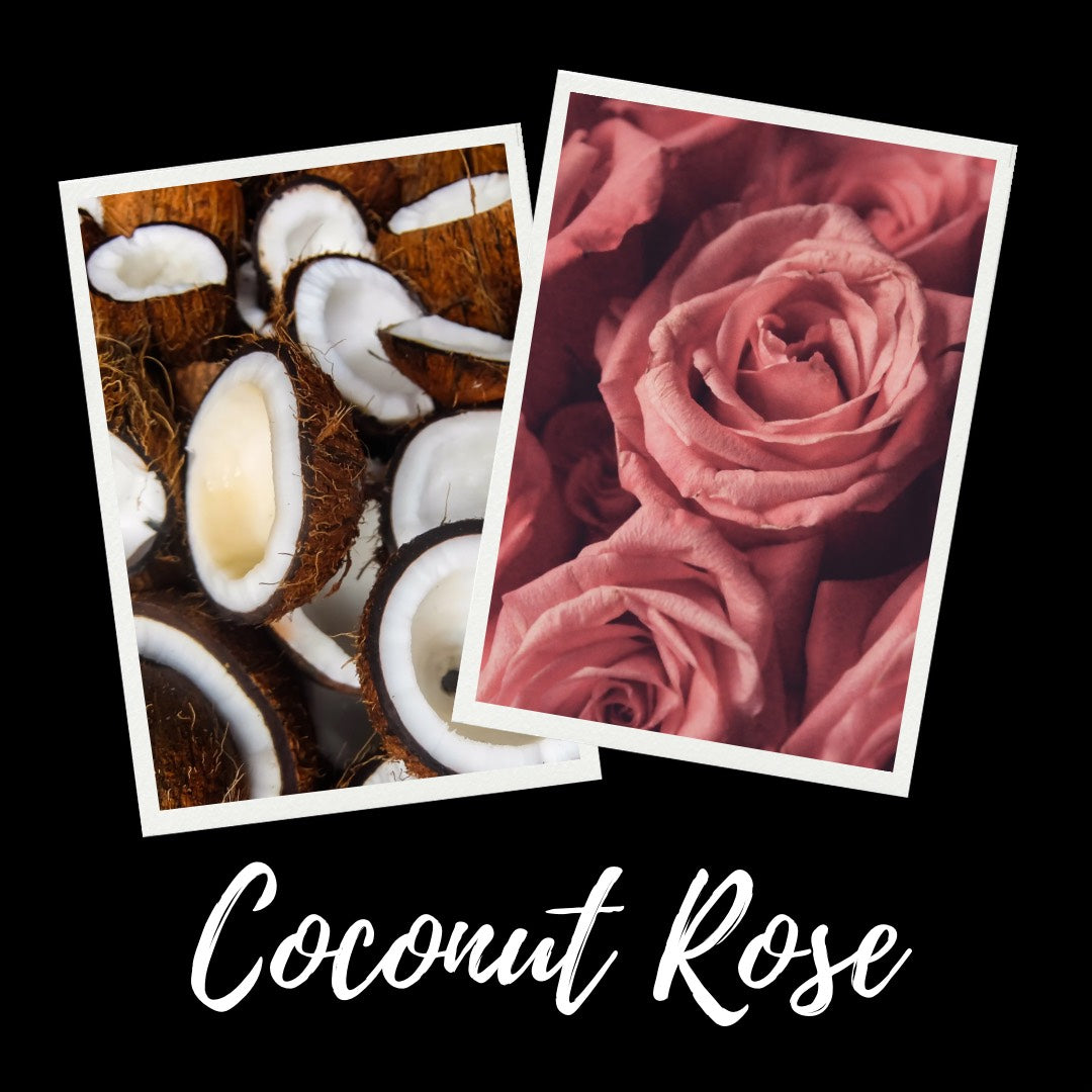 12oz Coconut Rose Scented Mason Jar Soy Candle