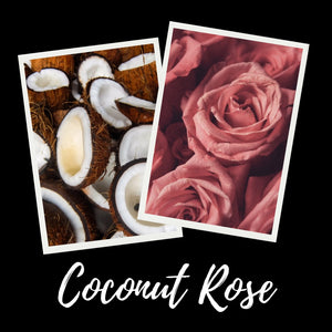 12oz Coconut Rose Scented Mason Jar Soy Candle