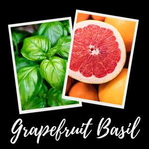 12oz Grapefruit Basil Scented Mason Jar Soy Candle
