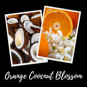 12oz Orange Coconut Blossom Scented Mason Jar Soy Candle